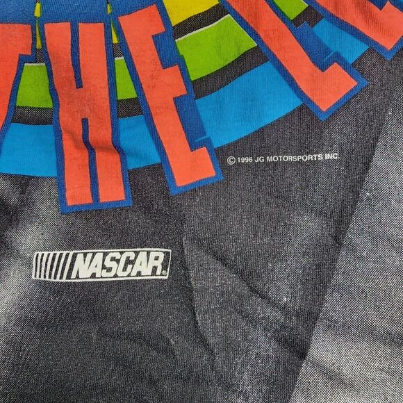 Jeff Gordon Chase Authentics‎ Follow The Leader Shirt AOP Skittles Size Large - Picture 13 of 14
